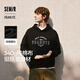 森馬（Semir）[衛(wèi)衣合輯]衛(wèi)衣男簡約百搭男士衛(wèi)衣通勤外套男潮流中性衛(wèi)衣情侶款 [J款]黑色90001 L