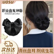 UOSU護(hù)士頭花空姐頭發(fā)網(wǎng)兜銀行盤發(fā)神器高級感蝴蝶結(jié)發(fā)網(wǎng)工作頭飾發(fā)卡 細(xì)網(wǎng)【蝴蝶結(jié)網(wǎng)兜】黑色