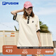 FILA FUSION斐樂(lè )潮牌女子連衣裙夏時(shí)尚寬松簡(jiǎn)約POLO領(lǐng)連身裙 乳糖色-BG M （165/84A/M）