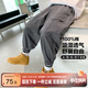 左西兒童褲子工裝褲男童秋裝2025新款男孩運(yùn)動(dòng)褲寬松褲子童裝 灰色130