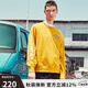 dickies衛(wèi)衣 男式袖部印花圓領(lǐng)長袖休閑毛圈布上衣 百搭8148 姜黃色 L