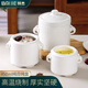 拜杰象耳燉盅雙蓋陶瓷碗燕窩燉盅燉雞湯蛋羹隔水蒸隔水燉罐450ml