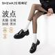 拾襪記波點(diǎn)黑色光腿神器女秋冬加絨黑透膚連褲襪防勾絲顯瘦單層打底褲襪