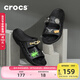 卡駱馳crocs拖鞋輕便耐磨貝雅涼鞋男女同款透氣休閑鞋|207627 黑色-001 41 /42(260mm)