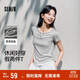 森馬（Semir）短袖T恤女短款套頭衫氣質(zhì)休閑2025夏假兩件緊身衣服109325100013
