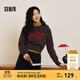 森馬毛衣女短款蝴蝶結少女感2025新款春季甜美圓領(lǐng)正肩套頭衫顯瘦 咖色調00355 L 165/88A