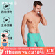 洲克（ZOKE）泳褲男款防尷尬五分抗氯速干專(zhuān)業(yè)訓練游泳褲男士泳衣及膝2025泳褲 湖綠/西瓜紅 119636872-6 3XL 腰圍90-95cm