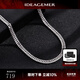 IDEAGEMER  925銀古巴項(xiàng)鏈男士素鏈鎖骨鏈時(shí)尚潮流歐美風(fēng)生日禮物送禮配飾 S925銀古巴鏈【50cm】