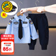 G.DUCKKIDS小黃鴨男童秋季套裝新款兒童警官警察衣服男孩寶寶兩件套演出服 圖片色 不包含帽子 110 尺碼4~5歲【100-110cm】