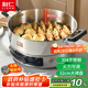 利仁（Liven）電餅鐺家庭用電煎鍋304不銹鋼0涂層電餅檔32cm加大85mm加深三明治機(jī)早餐機(jī)DJG-J3285