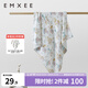 嫚熙（EMXEE）嬰兒浴巾兒童寶寶紗布浴巾新生兒斗篷浴袍洗澡包巾 夢(mèng)幻樂園【110×110cm】