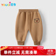 優(yōu)奇嬰兒褲子男女寶寶春秋長(cháng)褲嬰幼兒秋冬加絨衛褲雙層復合保暖休閑褲