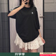 阿迪達斯（adidas）三葉草男裝女裝 2025夏季新款時(shí)尚情侶圓領(lǐng)短袖T恤修身休閑運動(dòng)服 IZ1832/黑色小標/男女同款 XL