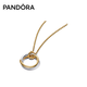 潘多拉（PANDORA）[陳麗君同款]ESSENCE天性熠彩項鏈雙色設計氣質(zhì)精致生日禮物