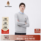 Hush Puppies暇步士男裝秋基礎(chǔ)款多色百搭圓領(lǐng)羊毛混紡針織衫 048中灰1 XL