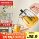 金灶（KAMJOVE）泡茶壺飄逸杯 耐熱玻璃茶具功夫辦公室花茶壺 茶水分離杯茶壺家用 A-19加長濾籃 750ml