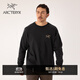 ARC'TERYX始祖鳥(niǎo) KRAGG COTTON LS 透氣 男子 棉質(zhì)長(cháng)袖T恤 24K BLACK/黑色 M