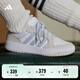 adidas ENTRAP美式校園風(fēng)運(yùn)動(dòng)板鞋男女少年感復(fù)古籃球鞋阿迪達(dá)斯 白色/淺藍(lán)/灰色   37