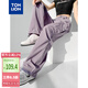 唐獅（TonLion）2024女寬松休閑工裝口袋腳口抽繩長(zhǎng)褲