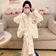 另塵日系甜美波點(diǎn)睡衣女春秋季長(cháng)袖2025新款卡通可愛(ài)家居服套裝可外穿 6173 翻領(lǐng)波點(diǎn)貓 L