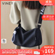 viney斜挎包包女包品牌腋下包帆布包單肩生日禮物送女友老婆 【黑色】實(shí)用高級感洋氣餃子包 百搭輕奢時(shí)尚休閑枕頭包