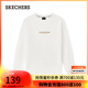 斯凱奇（Skechers）2025秋季新款舒適圓領(lǐng)上衣潮流針織長(zhǎng)袖T恤衫 棉花糖白/0074 XL