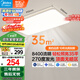 美的（Midea）客廳大燈led吸頂燈臥室燈簡(jiǎn)約現(xiàn)代餐廳燈具140瓦三色明軒A1包安裝