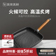 美瓏美利（Millenarie） 黑晶鐵鍋系列28cm牛扒煎鍋 高純鐵條紋煎牛排專用鍋