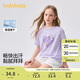 巴拉巴拉童裝兒童短袖t恤女童2025夏裝大童速干甜美學(xué)院上衣208225117005