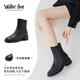 Walker Shop奧卡索時(shí)裝靴女加絨瘦瘦靴羊皮皮靴子女短靴保暖馬丁靴女M145268