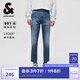 杰克·瓊斯（JACK&JONES）男裝秋季男士牛仔褲時尚百搭純色水洗貓須修身九分褲男225132012 中牛仔藍E41 常規(guī) 中牛仔藍E41 30 170 W30/L30