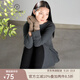 帕什  羊絨手套100%山羊絨秋冬新款時(shí)尚絞花半指針織手套  JF-368 摩卡色 均碼