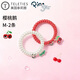 TELETIESx PINGU 合作款電話(huà)線(xiàn)發(fā)圈發(fā)飾無(wú)痕頭繩女高馬尾皮筋 櫻桃鵝M-921