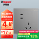 羅格朗（LEGRAND）開關(guān)插座電工電料逸景深砂銀灰色86型面板墻面暗裝插座 10A錯位五孔插座 插座