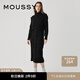 moussy 新品優(yōu)雅斗篷高領(lǐng)針織連衣裙010FAH70-6520 020黑色 S 00001