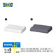 宜家（IKEA）BRUKSVARA布瓦拉人體工學(xué)枕記憶海綿枕護頸椎助睡眠枕頭學(xué)生宿舍 【組合】枕芯+枕套-深灰色 單只