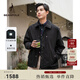 beanpole【新品】  2025秋冬男士復古工裝風(fēng)翻領(lǐng)輕暖夾克外套 黑色 L 180/96A