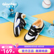 基諾浦（ginoble） 運動鞋 5-10歲兒童機能鞋 春秋款 線下同款 童鞋  TXGZ819 白色/黑色/藍色 32 205mm 適合腳長201-210mm