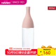 HARIO 冷泡茶壺帶濾網(wǎng)冷萃耐熱玻璃涼水壺冷水壺香檳瓶造型進(jìn)口水壺FIE 馬卡龍粉0.8L