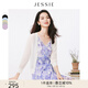 JESSIE簡(jiǎn)約V領(lǐng)七分袖單排扣針織空調(diào)開(kāi)衫春新款 白色 L