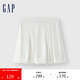 GAP女裝夏季純色珠地百褶迷你裙運動學(xué)院風(fēng)百搭短裙465057