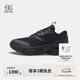 KOLON SPORT/可隆休閑鞋 男女同款旅行防潑水厚底輕便戶外運動鞋 LUFC5MTK14-BK 黑色 270mm （42 2/3）