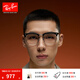 雷朋（RayBan）光學鏡架方形黑框眼鏡半框近視眉框眼鏡架0RX7318D禮物禮物 黑色配銀色2000  尺寸54
