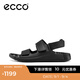 愛(ài)步（ECCO）涼鞋男 復(fù)古男士運(yùn)動(dòng)涼鞋夏天勃肯沙灘休閑鞋男皮涼鞋 科摩500944 黑色50094401001 39