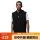 Jordan男喬丹 寬肩背心 飛人Logo 速干透氣 連帽運動(dòng)服DZ0572-010黑M