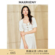 MAXRIENY復(fù)古小香風(fēng)泡泡袖襯衫花紗方領(lǐng)上衣修身顯瘦 本白 S 01/34