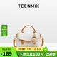 天美意（TEENMIX）女包牛皮劍橋包高級感手提斜挎包通勤單肩包生日禮物送女友老婆