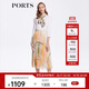 PORTS寶姿春夏新款女裝時(shí)尚印花半身裙百褶裙LM8S049MPP025 SIL GREEN PRINT M (6)