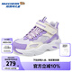 Skechers斯凱奇兒童秋冬加絨保暖棉鞋女童運動防滑中大童休閑靴子319250L WLPR/WLPR 33