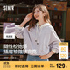 森馬外套女短款寬松純色夾克2025春秋復古休閑棒球領(lǐng)109125108005